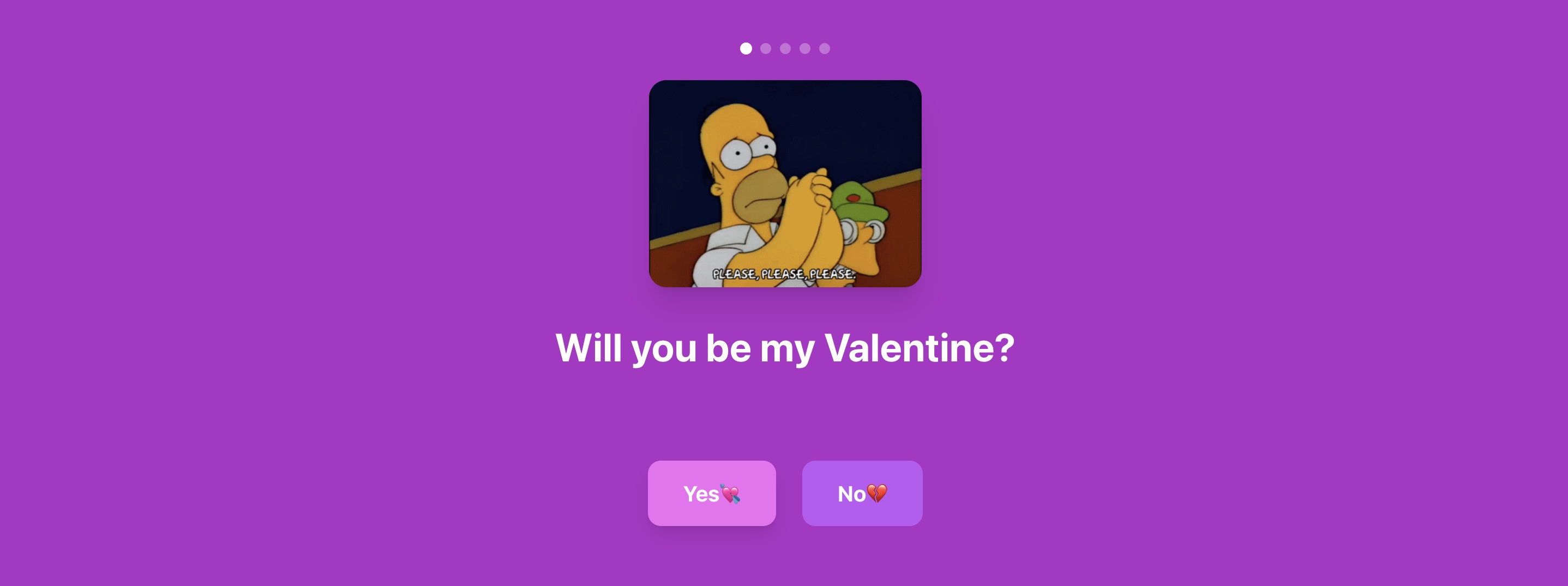 Will you be my Valentine?